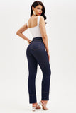 Calça Jeans de Rica Tecnológica Reta Cós Super Alto