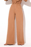 Calça Pantalona de Linho Dunas Terra