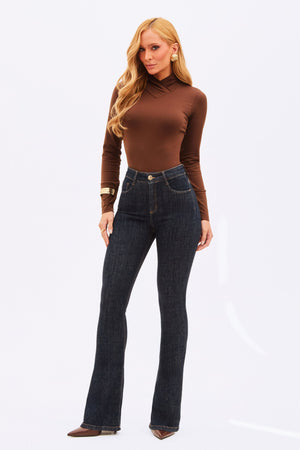 Calça Jeans Flare Modeladora Fantástica Cintura Alta