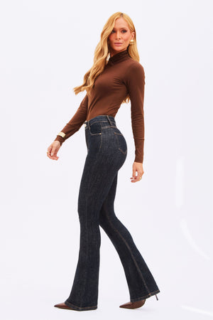 Calça Jeans Flare Modeladora Fantástica Cintura Alta