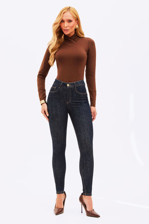 Calça Jeans Skinny Modeladora Fantástica Cintura Alta