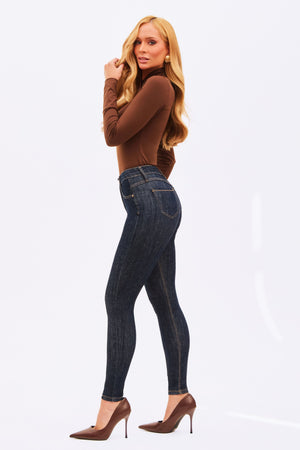 Calça Jeans Skinny Modeladora Fantástica Cintura Alta