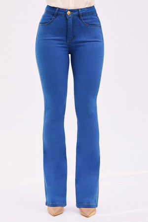 Calça Jeans Flare Modeladora Linea Cintura Média