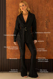 Calça Ultra Modeladora Glam Flare Cós Alto - Preta