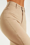 Calça Jeans Modeladora Wide Leg Nude