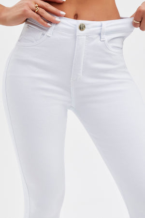 Calça Jeans Mega Bumbum Flare Milagrosa Cós Médio
