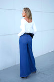 Calça Jeans Ultra Modeladora Pantalona Jeans Médio Cós Médio