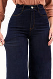 Calça Jeans Pantalona Ultra Modeladora Cós Super Alto