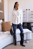 Calça Jeans Modeladora Power Stretch Skinny Cós Alto