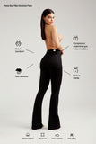 Calça Jeans Modeladora Flare Preto Intenso Cós Médio