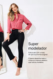 Calça Jeans Modeladora Reta Preto Intenso Cós Médio