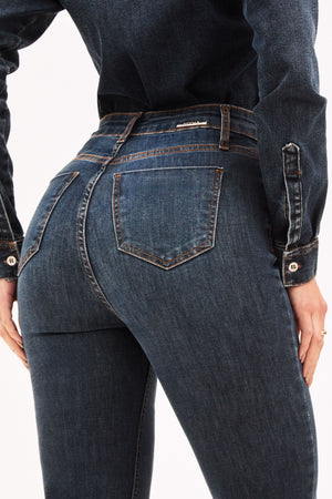 Calça Jeans Reta Dry Comfort Cós Alto