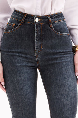 Calça Jeans Reta Dry Comfort Cós Alto