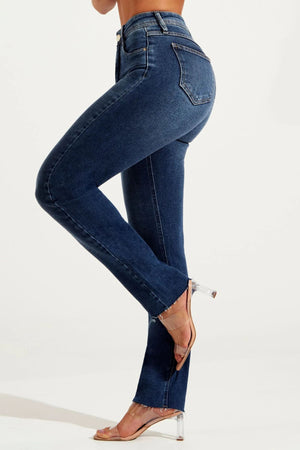 Calça Jeans Modeladora Essencial Reta Cós Super Alto