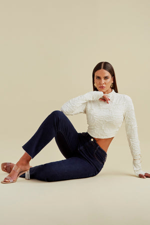 Calça Jeans Modeladora Luxury Reta Cós Super Alto