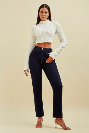 Calça Jeans Modeladora Luxury Reta Cós Super Alto