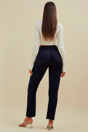 Calça Jeans Modeladora Luxury Reta Cós Super Alto