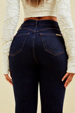 Calça Jeans Modeladora Luxury Reta Cós Super Alto