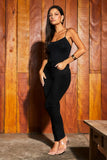 Calça Jeans Modeladora Reta Preto Intenso Cós Médio