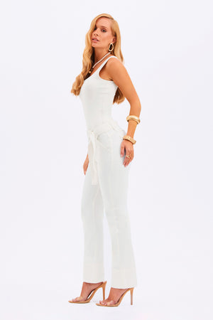 Calça Jeans Reta Soul Cós Médio Off White