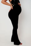 Calça Comfort Office Maternity Flare Preta