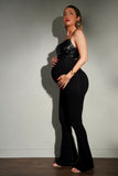 Calça Comfort Office Maternity Flare Preta