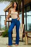 Calça Jeans Ultra Modeladora Flare Jeans Médio Cós Médio