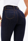 Calça Jeans Reta Ultra Modeladora Cós Alto Barra Tradicional