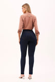 Calça Jeans Skinny Ultra Modeladora Cós Alto Barra Tradicional