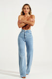 Calça Jeans Modeladora Wide Leg Basic