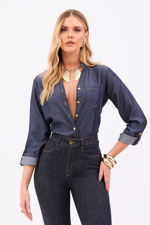 Camisa Térmica Clássica Liocel Azul