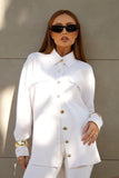 Camisa Comfort Office Oversized Off White