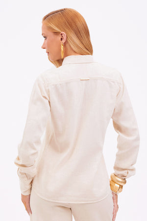 Camisa de Linho Térmico Dunas Clássica Areia