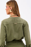 Camisa de Linho Térmico Dunas Verde Militar