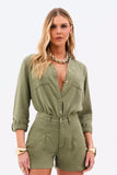 Camisa de Linho Térmico Dunas Verde Militar
