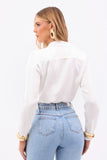 Camisa Essence Manga Longa Off White
