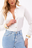 Camisa Essence Manga Longa Off White