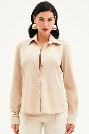 Camisa Impermeável Manga Longa Nude