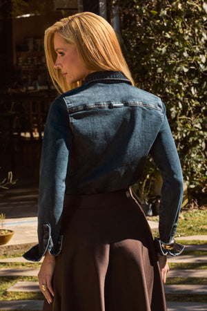 Camisa Jeans com Botões Ocultos Dry Comfort