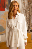 Camisa Comfort Office Oversized Off White