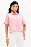 Camisa Térmica Manga Curta Rosa Chicle