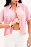 Camisa Térmica Manga Curta Rosa Chicle