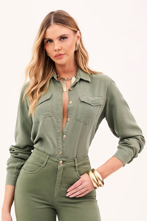 Camisa Térmica Verde Liocel