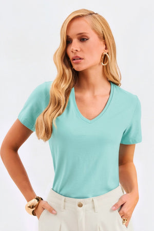 Camiseta Caimento Amplo Curve Aqua