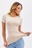 Camiseta Curve Dupla Face Branca e Nude