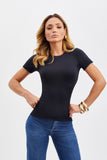 Camiseta Curve Dupla Face Preta e Verde