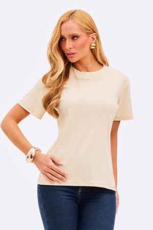 Camiseta Básica de Algodão Pima Nude