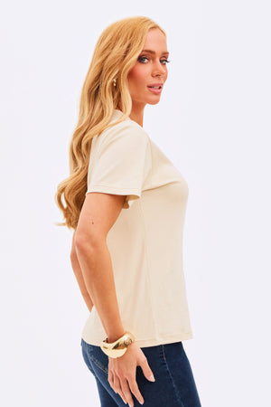 Camiseta Básica de Algodão Pima Nude