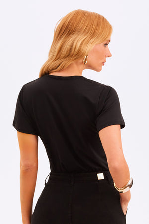 Camiseta Caimento Amplo Curve Preta