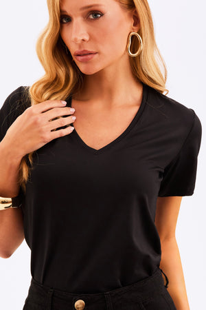 Camiseta Caimento Amplo Curve Preta